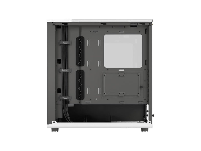 Fractal Design North Chalk White ATX Case with Oak Front and Clear TG Side Panel FD-C-NOR1C-04 