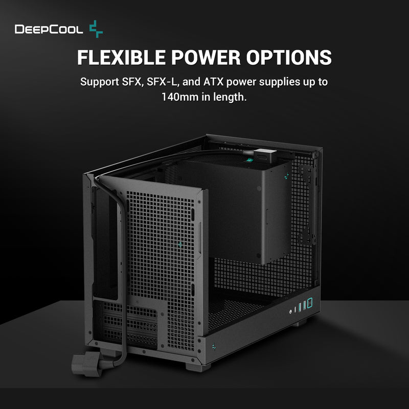 [最新產品] DeepCool CH160 (BK)黑色 Ultra-Portable mini-ITX Case