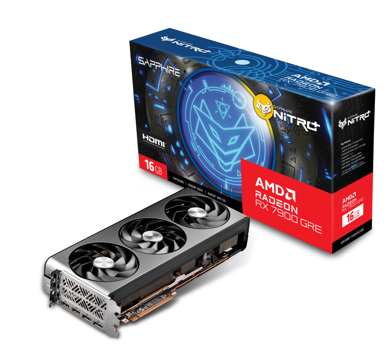 SAPPhIRE NITRO+ Vapor-X AMD Radeon RX 7900 GRE 16GB GDDR6 RX7900GRE-NITRO+16GD6OC 