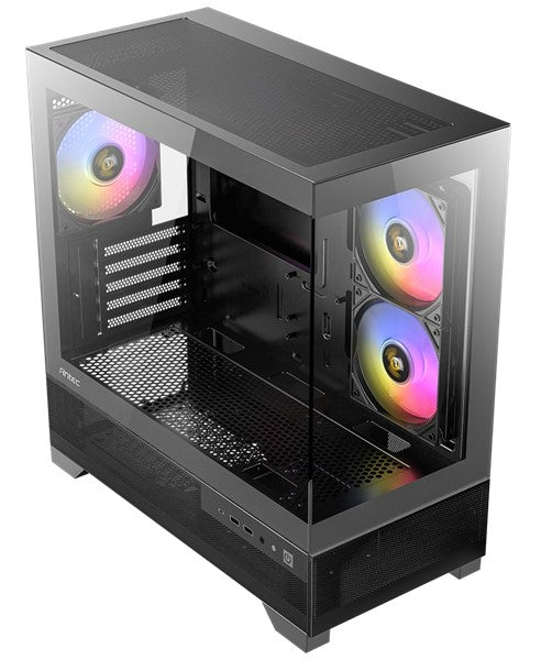 ANTEC CX500M ARGB Black 黑色 無立柱全景 MATX Case *內附3把ARGB風扇