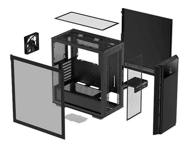 DeepCool CH510 MESH DIGITAL ATX CASE - Black 黑色 *附數字顯示屏幕-機箱溫度顯示