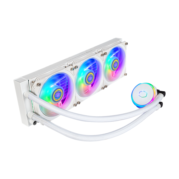 Cooler Master MASTERLIQUID PL360 FLUX White ARGB 360mm Liquid CPU Cooler MLY-D36M-A23PZ-RW 