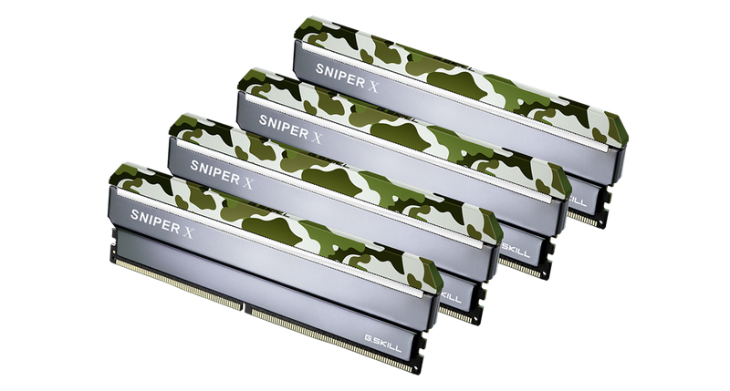 G.SKILL 64GB Kit (4x16GB) Sniper X F4-2400C17Q-64GSXF DDR4 2400MHz Memory