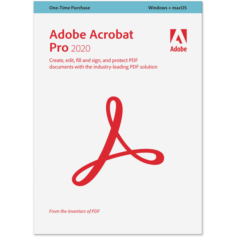 English Adobe Acrobat Professional 2020 for Windows / Mac BOX