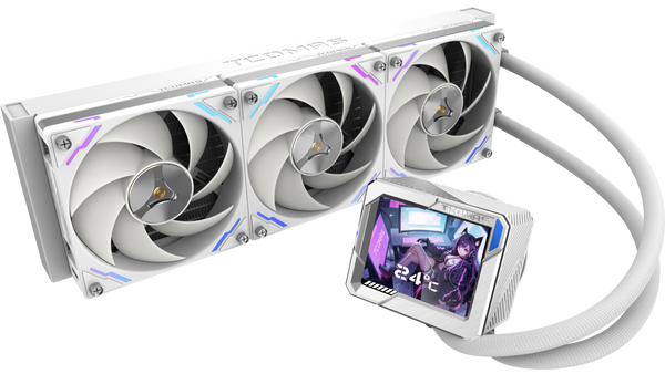 TCOMAS LG700 PRO (INTEL) 360mm White CPU Liquid Cooler (TH-TLG73IW)