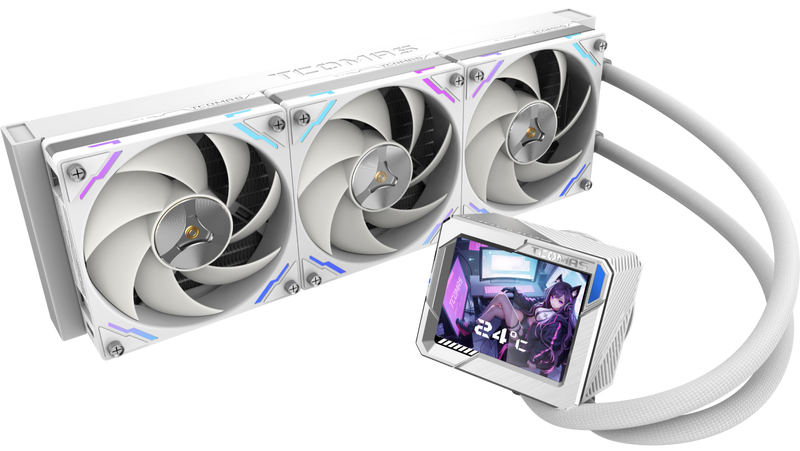 TCOMAS LG700 PRO (INTEL) 360mm White CPU Liquid Cooler (TH-TLG73IW)