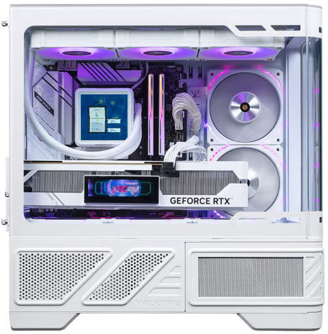 VALKYRIE VK03-M LITE White 白色 mATX Case (270度全視線無柱設計)