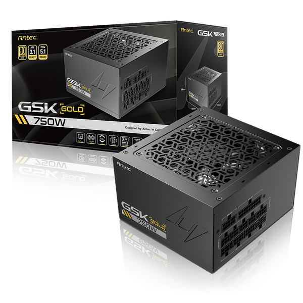 ANTEC 750W GOLD STRIKE GSK750 ATX3.1 80Plus Gold Power Supply (GSK750-GB)