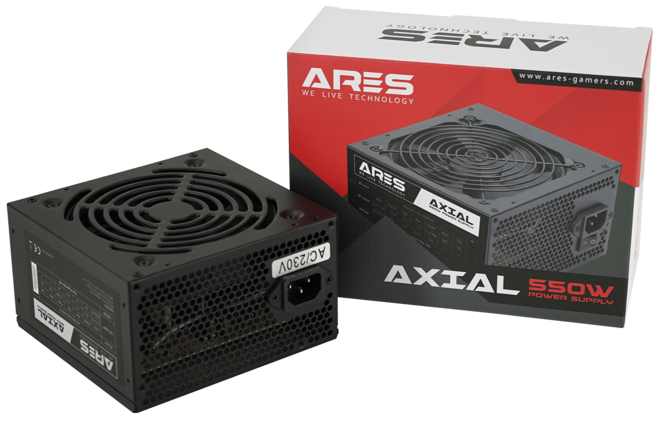 ARES AXIAL 550W 12CM FAN POWER SUPPLY