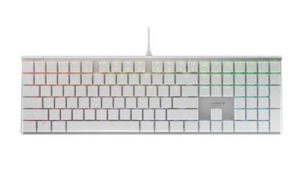 CHERRY MX10.0 Low Profile紅軸 RGB 機械式鍵盤(G8A-25000LYAEU-1) (銀框) G8A-25000LYAEU-1