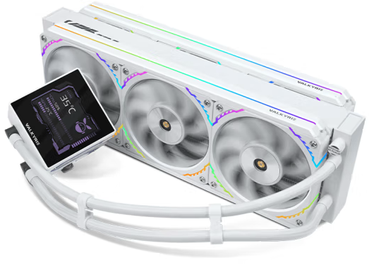 VALKYRIE V36 AMG MERLIN WHITE 白色 ARGB with 3.95' IPS LCD Screen 360mm Liquid CPU Cooler