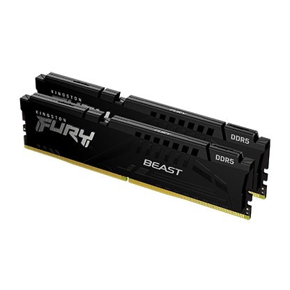 Kingston 64GB Kit (2x32GB) KF560C36BBEK2-64 Fury Beast DDR5-6000MHz Memory (AMD EXPO & Intel XMP 3.0)