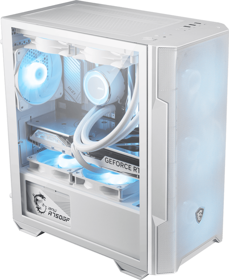 MSI MAG FORGE M100R White 白色Micro ATX Tower Case (CA-MAFM10W)