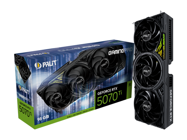 (小量現貨) Palit GeForce RTX 5070 Ti GamePro 16GB GDDR7 (NE7507T019T2-GB2031A)