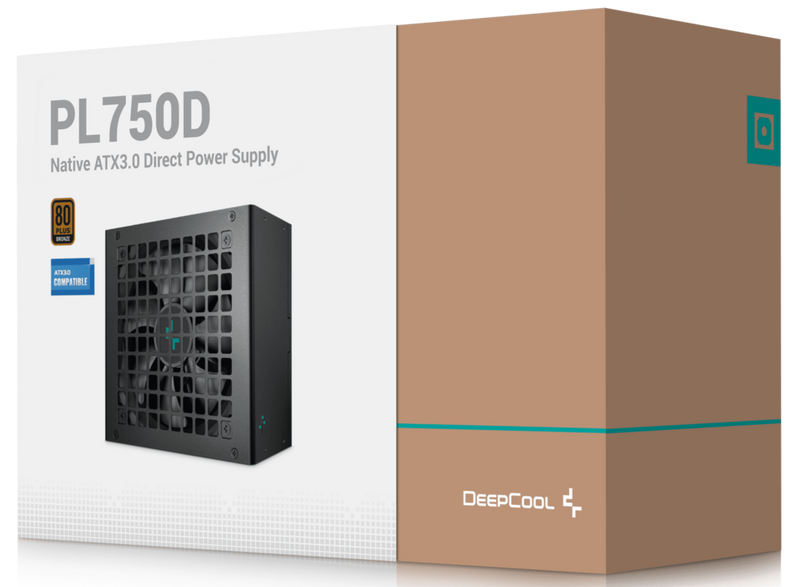 DEEPCOOL PL750D 750W ATX 3.0 80Plus Bronze Power Supply