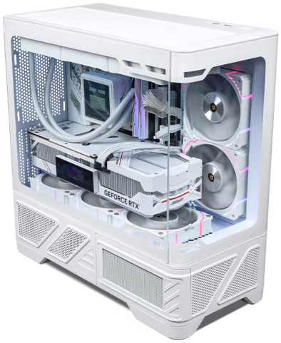 VALKYRIE VK03-M LITE White 白色 mATX Case (270度全視線無柱設計)