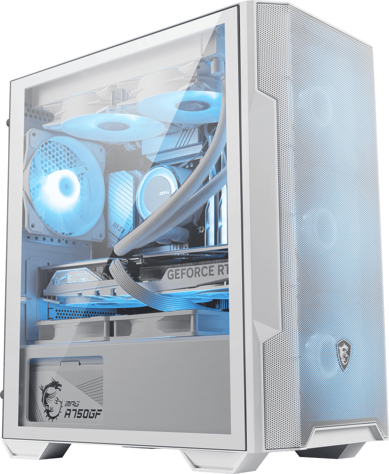 MSI MAG FORGE M100R White 白色Micro ATX Tower Case (CA-MAFM10W)