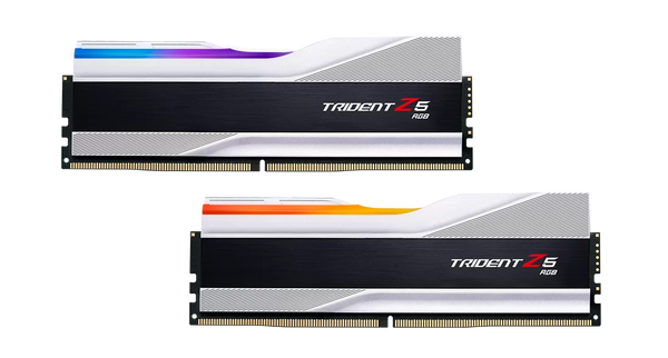 G.SKILL 32GB Kit (2x16GB) Trident Z5 RGB Silver F5-6000J3636F16GX2-TZ5RS DDR5 6000MHz Memory