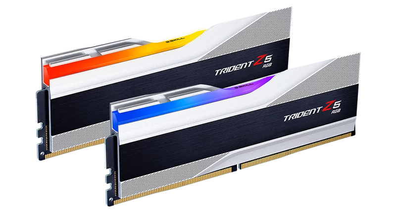 G.SKILL 32GB Kit (2x16GB) Trident Z5 RGB Silver F5-6800J3445G16GX2-TZ5RS DDR5 6800MHz Memory