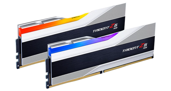 G.SKILL 96GB Kit (2x48GB) Trident Z5 RGB Silver F5-6400J3239F48GX2-TZ5RS DDR5 6400MHz Memory