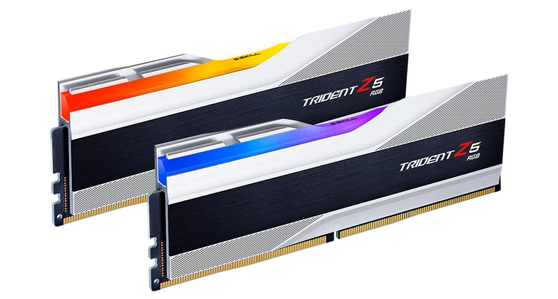 G.SKILL 32GB Kit (2x16GB) Trident Z5 RGB Silver F5-7800J3646H16GX2-TZ5RS DDR5 7800MHz Memory