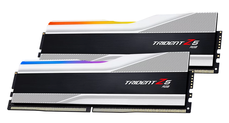 G.SKILL 32GB Kit (2x16GB) Trident Z5 RGB Silver F5-6400J3239G16GX2-TZ5RS DDR5 6400MHz Memory