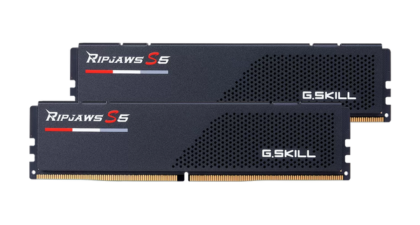 G.SKILL 64GB Kit (2x32GB) Ripjaws S5 Black F5-6000J3636F32GX2-RS5K DDR5 6000MHz Memory