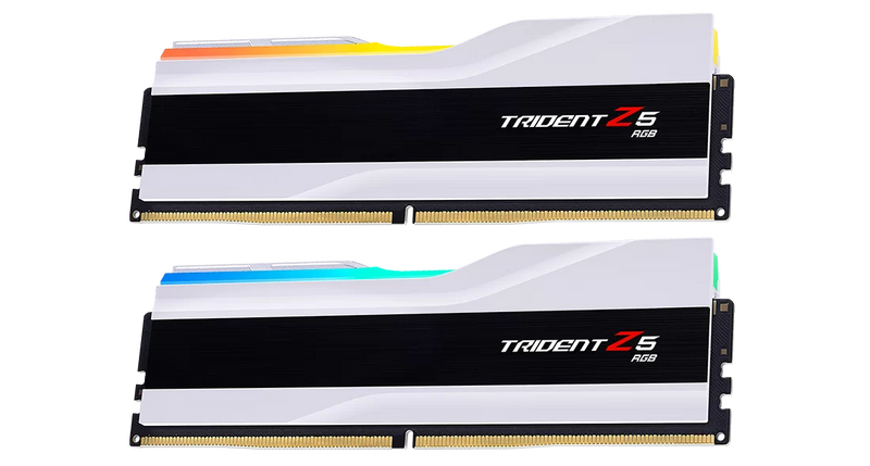 G.SKILL 48GB Kit (2x24GB) Trident Z5 RGB White F5-8200J4052F24GX2-TZ5RW DDR5 8200MHz Memory