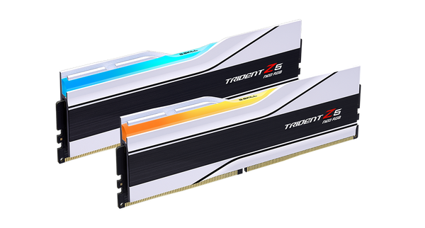 G.SKILL 32GB Kit (2x16GB) Trident Z5 Neo RGB White F5-6400J3239G16GX2-TZ5NRW DDR5 6400MHz Memory AMD EXPO 