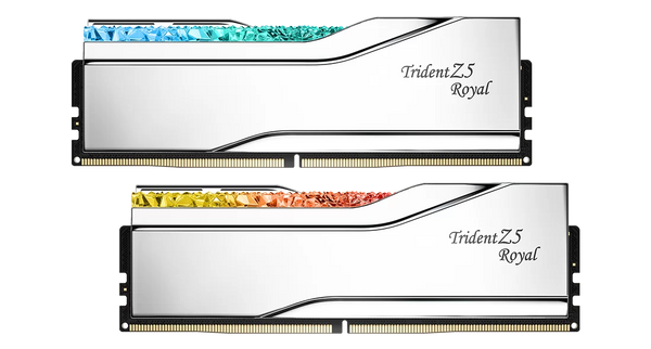 G.SKILL 96GB Kit (2x48GB) Trident Z5 ROYAL RGB Silver F5-6400J3239F48GX2-TR5S DDR5 6400MHz Memory