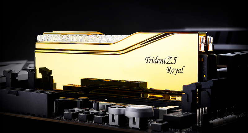 G.SKILL 48GB Kit (2x24GB) Trident Z5 ROYAL RGB Gold F5-8000J4048F24GX2-TR5G DDR5 8000MHz Memory