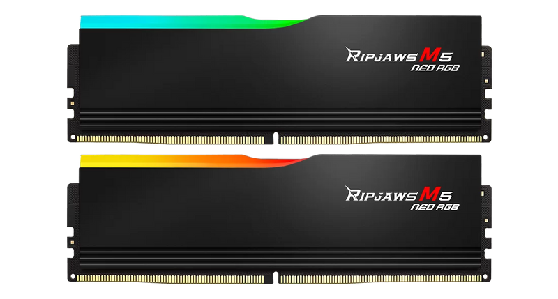 G.SKILL 32GB Kit (2x16GB) Ripjaws M5 Neo RGB Black F5-6000J2836G16GX2-RM5NRK DDR5 6000MHz Memory (AMD EXPO)