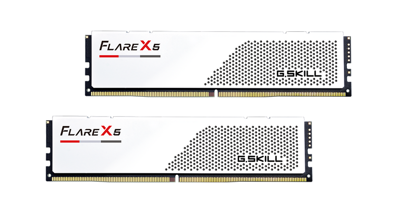 G.SKILL 32GB Kit (2x16GB) Flare X5 White F5-6400J3240G16GX2-FX5W DDR5 6400MHz Memory (AMD EXPO)