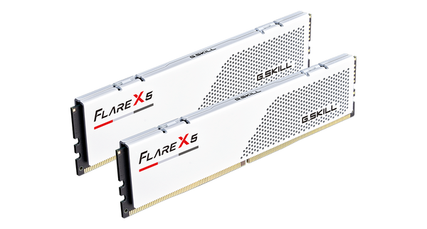 G.SKILL 32GB Kit (2x16GB) Flare X5 White F5-6400J3240G16GX2-FX5W DDR5 6400MHz Memory (AMD EXPO)