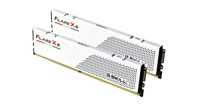 G.SKILL 32GB Kit (2x16GB) Flare X5 White F5-6400J3240G16GX2-FX5W DDR5 6400MHz Memory (AMD EXPO)