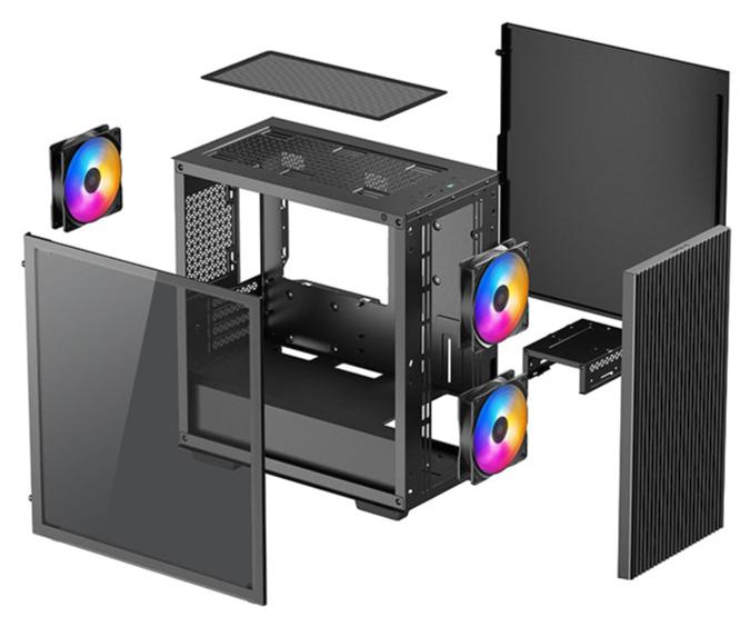 DEEPCOOL MATREXX 40 3FS RGB Tempered Glass Micro-ATX Case