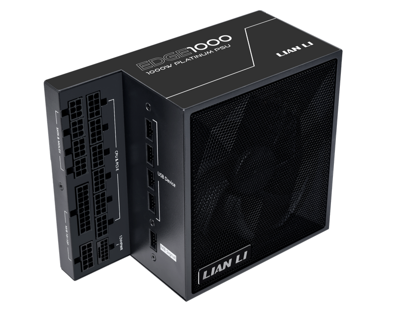 LIAN LI EDGE 1000W Black 黑色 ATX 3.1 80 Plus Platinum Full Modular Power Supply (EG1000)