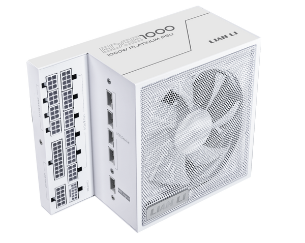 [最新產品] LIAN LI EDGE 1000W White 白色 ATX 3.1 80 Plus Platinum Full Modular Power Supply