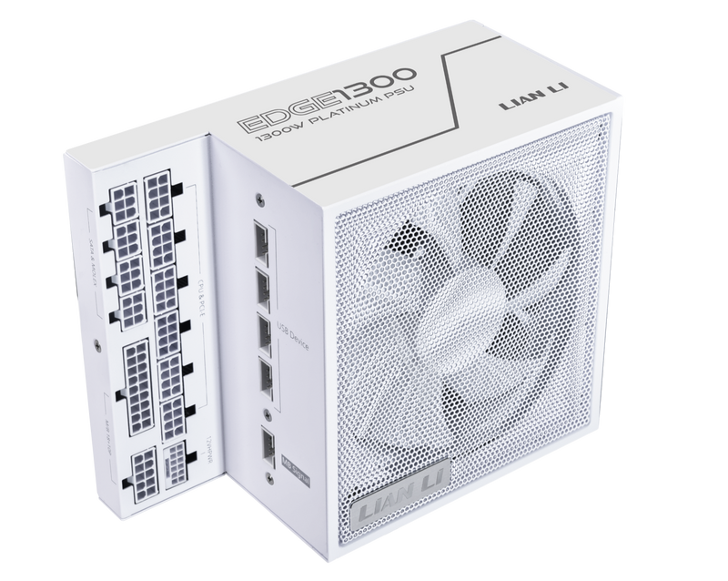 LIAN LI EDGE 1300W White 白色 ATX 3.1 80 Plus Platinum Full Modular Power Supply