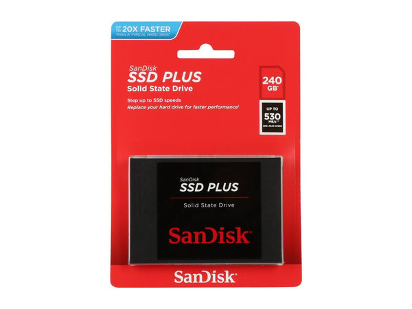 SanDisk 240GB SSD Plus  SDSSDA-240G-G26  2.5" SATA 6Gb/s SSD  772-3759