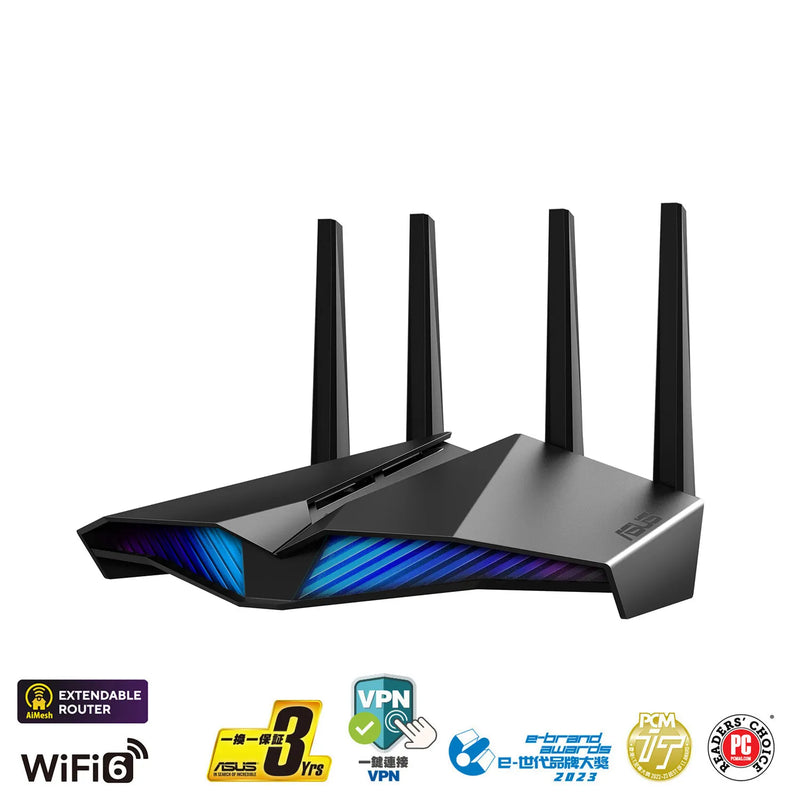 ASUS RT-AX82U V2 AX5400 Dual Band WiFi 6 (802.11ax) Gaming Router 