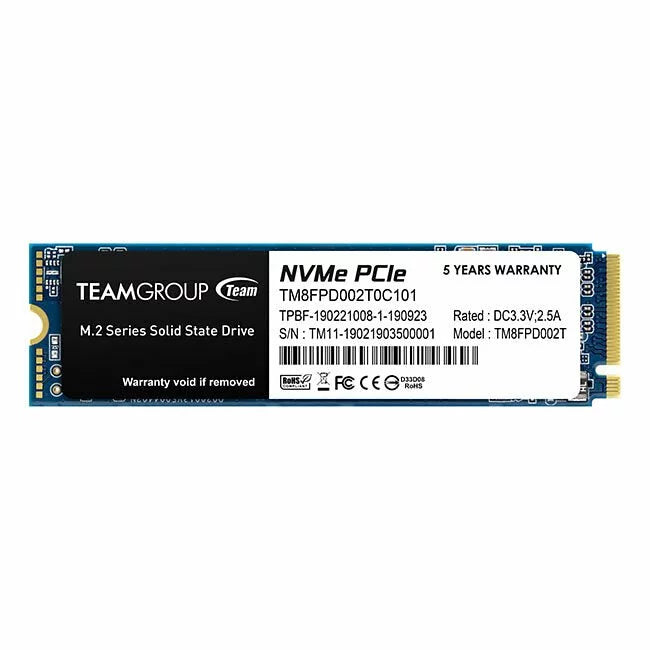 TEAMGROUP 2TB MP33 PRO TM8FPD002T0C101 M.2 2280 PCIe Gen3 x4 SSD (HD-MP33P2T)