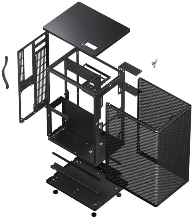 JONSBO VR3 Black 黑色 MESH Mini-ITX Case