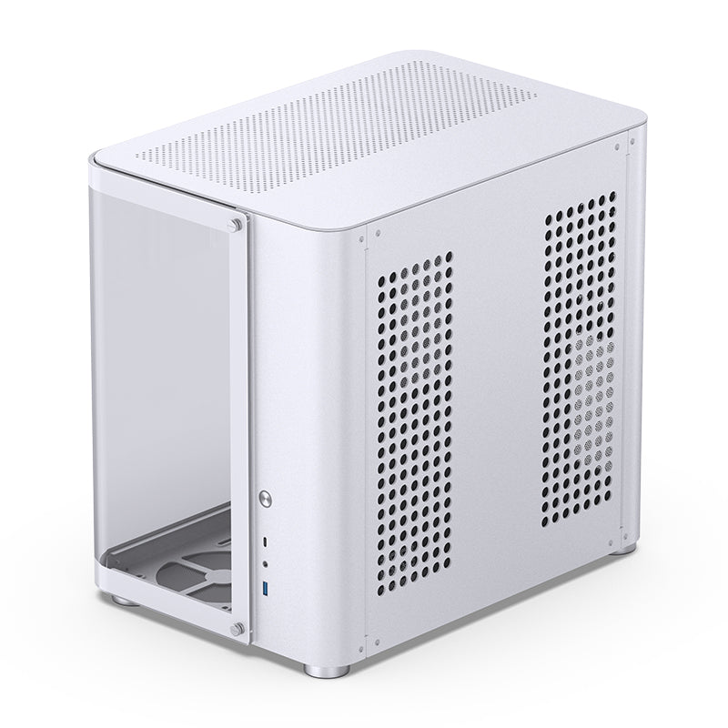 JONSBO TK-2 White White column-less side-transparent panoramic ATX Case 