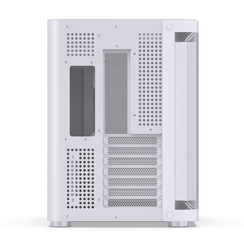 JONSBO TK-2 White White column-less side-transparent panoramic ATX Case 