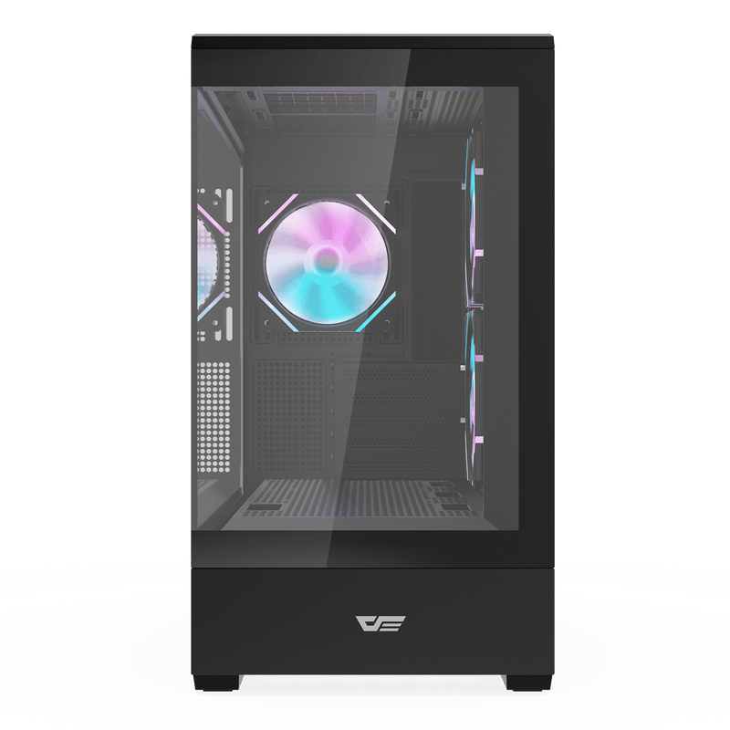 darkFlash MOTI 鏡之島 Black 黑色 Micro-ATX Case 附3把ARGB風扇 (CA-DMOTI3B)