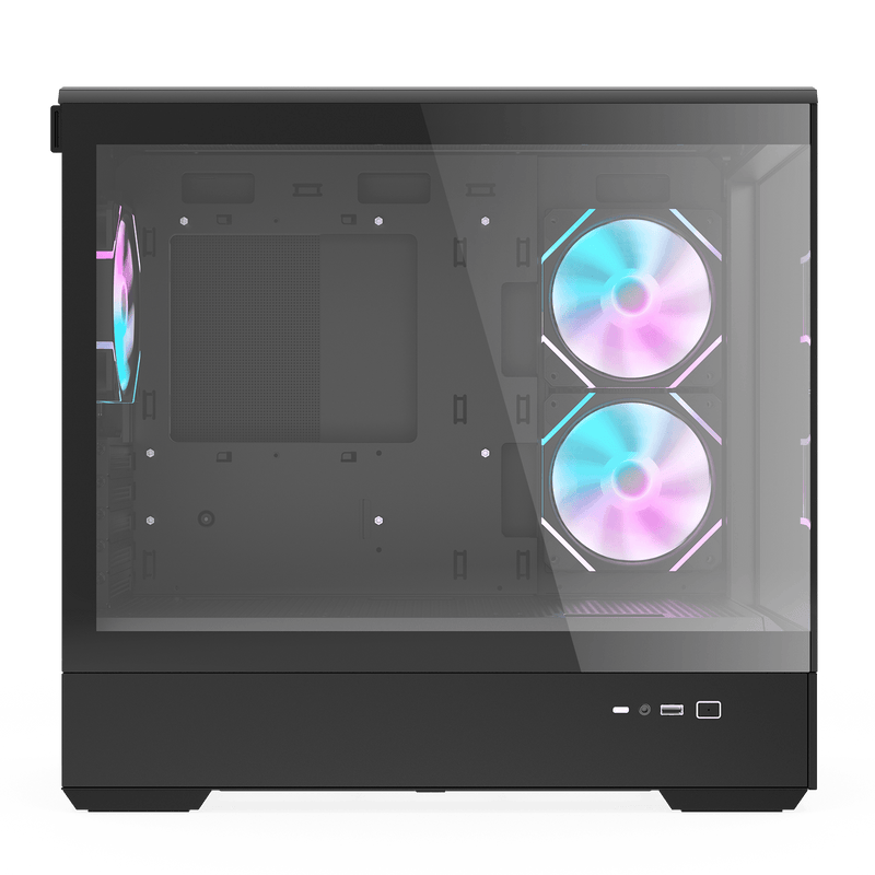 darkFlash MOTI 鏡之島 Black 黑色 Micro-ATX Case 附3把ARGB風扇 (CA-DMOTI3B)