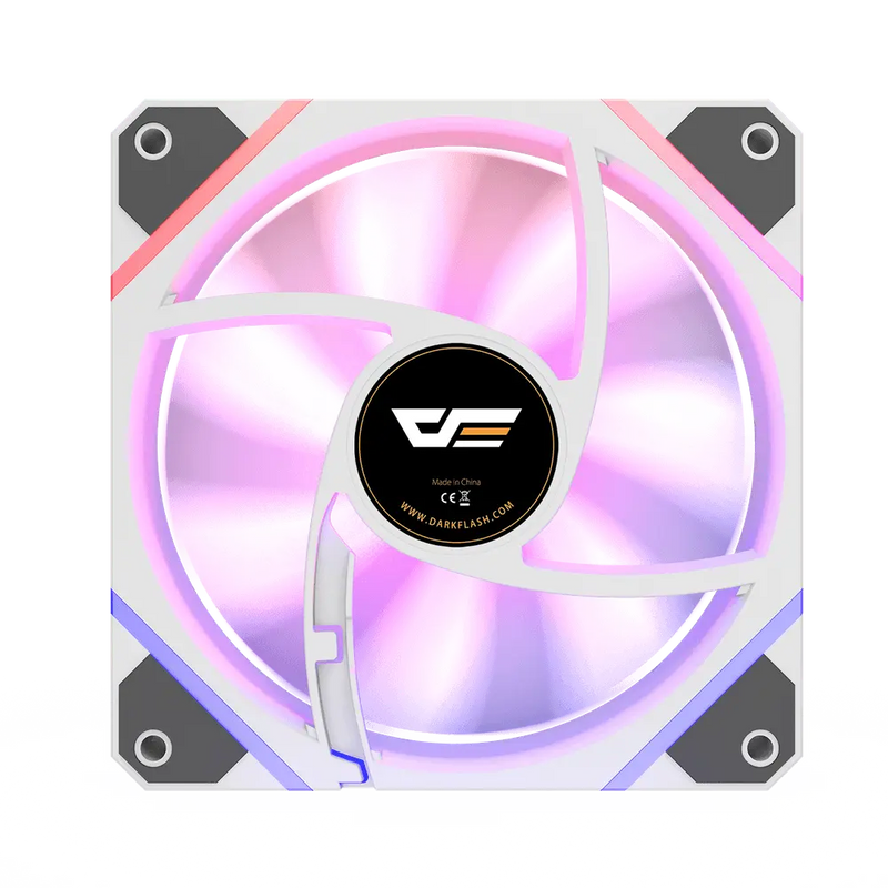 darkFlash DM12 Reverse Pro 120mm ARGB PWM 反葉 Case Fan - White 白色 (TH-DM12RWP)