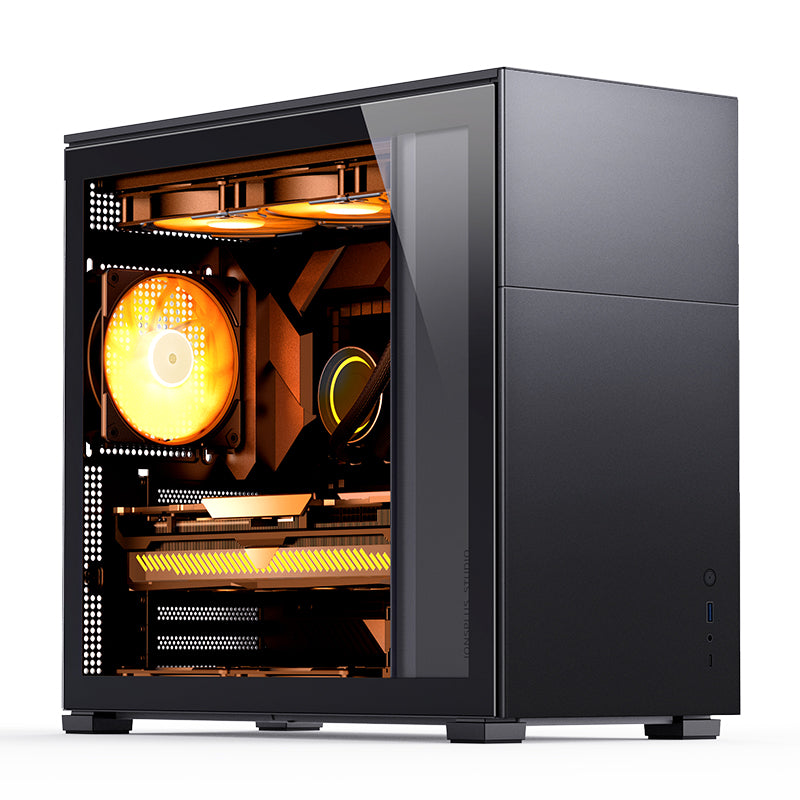 JONSBO D41 STD Black Black Tempered Glass ATX Case 