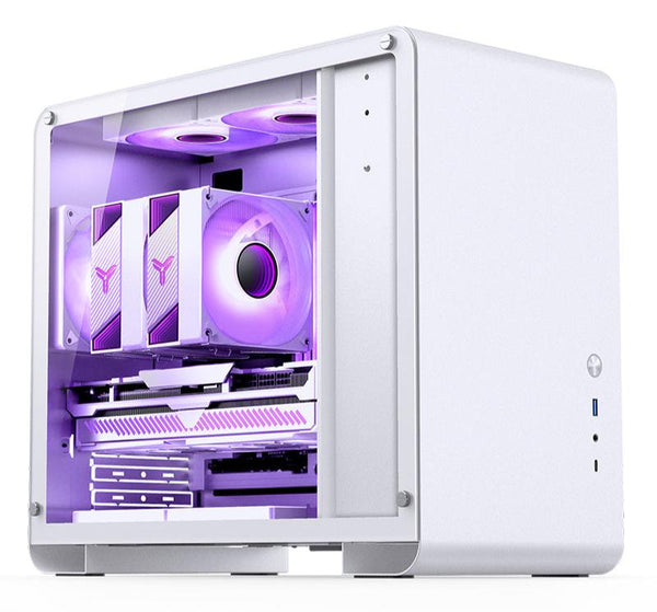 JONSBO U4 Mini White 白色 Tempered Glass Micro-ATX Case 支援背插式主機板